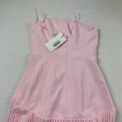 Park & Fifth Women&rsquo;s Pleated Strapless Daphne Maxi Dress Extra Small Peony Pink