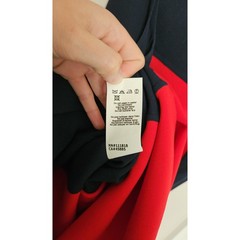 Michael Kors Italy Navy Red Colorblock Virgin Wool Tailored Sheath Dress Size 6