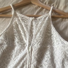 By & By New Womens Blue Floral & White Lace Mixups High Low Dress Size/11