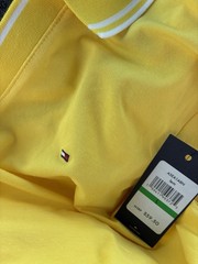 NWT Tommy Hilfiger Lemon Yellow Polo Dress Size Large 12 Free Shipping