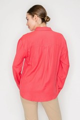 Button-Down Collared Linen Shirt – Women&rsquo;s Online Clothing