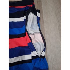 Tommy Hilfiger NWT Womens Stripe Sleeveless Fit Flare Dress Blue Red White Sz 10