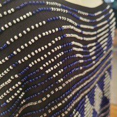Revolve Parker Lola Black Beaded Flapper Cocktail Mini Dress Size Medium