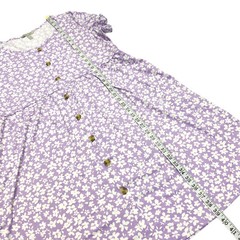 Nine Eight New York Womens Size XXL Short Sleeve Dress Pockets Floral Purple