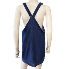Denim Overall Dress Y2K Streetwear Pinafore Mini Casual Cottagecore Dress Large