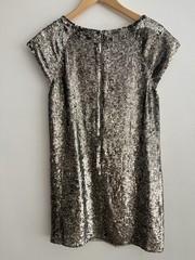 ALICE + OLIVIA WOMEN SEQUIN DRESS METALLIC SMALL COCKTAIL PARTY WEDDING