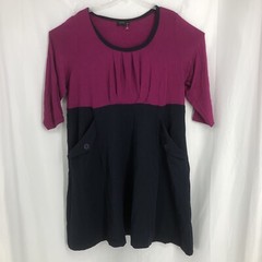 IGIGI Colorblock Long Sleeve With Pockets Plus Size Dress 26/28 Made In USA.