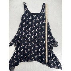 Opening Ceremony Black Gestures Burnout Handkerchief Dress Sleeveless 8