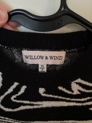 Willow & Wind Sleeveless Abstract Swirl Print Knit Bodycon Dress