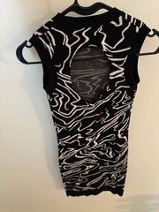 Willow & Wind Sleeveless Abstract Swirl Print Knit Bodycon Dress