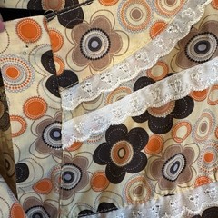 Retro 60&rsquo;s 70&rsquo;s Dress Gabriella 10W Mod Floral 2X GoGo Snap Up Flowers Hippie