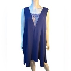 BCBGMaxAzria Alie Sleeveless A-LIne Mini OreintBlue Dress MSRP $198 Size L, NWT