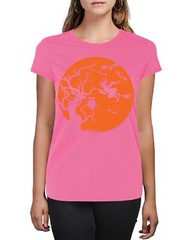 Pumpkin Owl Witch Trick Or Treat Halloween Silhouette Women&rsquo;s T-Shirt