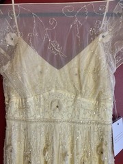 MAC DUGGAL Embroidered Beaded/Rhinestone 3D Flower 70274 Gown Dress Size 10 -NWT