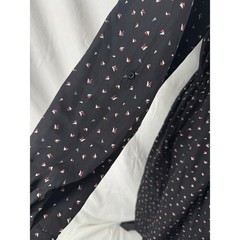 Xhilaration Black Geometric Triangle Print Shirt Dress Cutout Back XXL