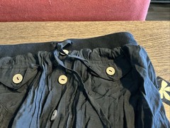 ALI & KRIS Linen Romper Size Medium Black – NWT