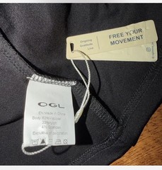 OGL Women’s Black Long Sleeve Square Neck Dress with Slit | Size Small | NWT