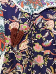 Anthropologie PATCHWORK TRAPEZE MINI DRESS Lilka Babydoll cottage core yellow XL