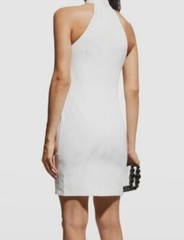 $245 Aidan Mattox Women&rsquo;s White Sleeveless Cocktail Mini Sheath Dress Size 4
