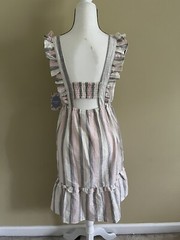 NWT Madison Grey Cotton Pull On Summer Dress, M, made in India