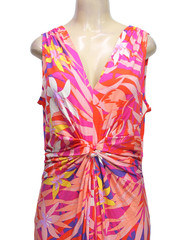 Iman Women&rsquo;s Maxi Dress Sleeveless Multicolor Stretch Petite Size PXL