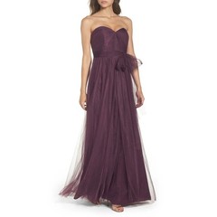 NWT Jenny Yoo Strapless Convertible Annabelle Tulle Gown Women&rsquo;s Purple Size 12