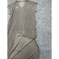 Barefoot Dreams Beach Dress M Cozy Terry Caftan V-Neck Midi Coastal Vacation