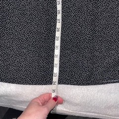 H&M Black and White Puff Sleeve Dress Polka Dot Size Medium H&M Long Sleeve – E