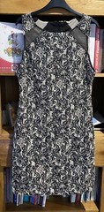 Alice & Olivia Black & Grey Body Con Dress UK 12 Fully Lined Sleeveless
