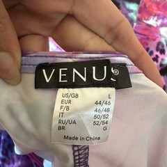Venus Y2k Colorful Animal Abstract Print Embellished Mini Dress Womens Large
