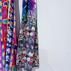 Camilla Rainbow Road Maxi Dress, Silk, Wear Multiple Ways, Rare, Vintage OSFA.