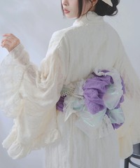 BULK Buy Dot Tulle Lace Ruffle Mermaid Yukata 3pc Set Large Sizes Jirai New