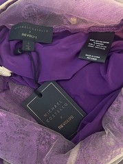 Michael Costello X Revolve Hillary Lace Dress Size Small In Purple Gown
