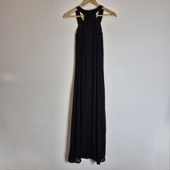 Next 6 Black Sheer Lined Chiffon Sequin Embellished Long Maxi Dress Party Evenin