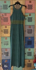 PrAna Skye Dress NWT Organic Cotton Fair Trade Certified Teal Maxi Dress Size L