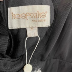 Keepsake The Label One Last Day Black Peplum Dress NWOT Sz Medium
