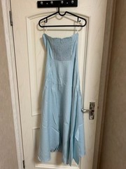 NEW Favorite Daughter THE FAVORITE LINEN DRESS aqua 046812