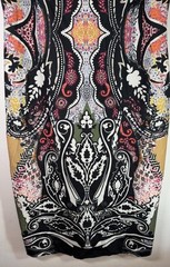 Next Geometric Patterned Bodycon Midi Dress UK 20 Multi Colour Sleeveless BNWT