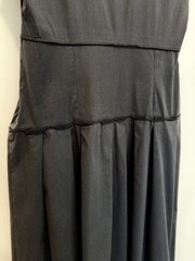 Miu Miu 2006 Archival Black Pleated Drop-Waist Midi Dress It 42 US S Y2K Prada V