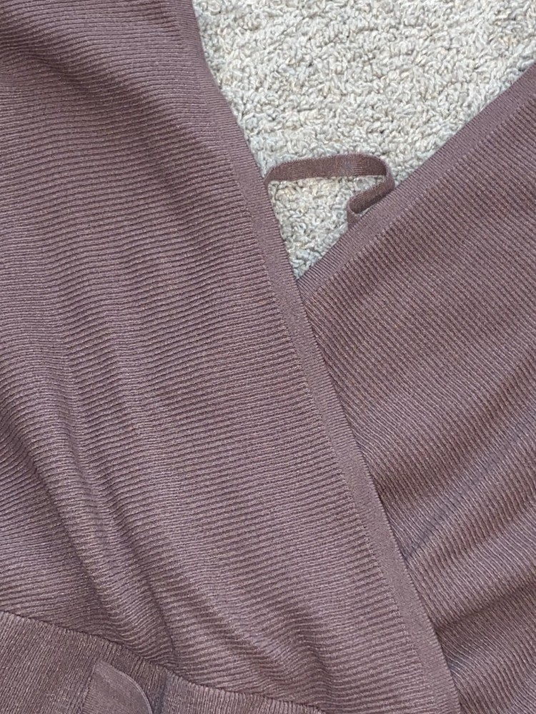 Hem & Thread Dress Size Large Long Sleeve Brown