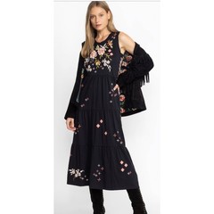 Johnny Was Biya Workshop JWLA Ceretti Tiered Tank Embroidered Tank Dress XL
