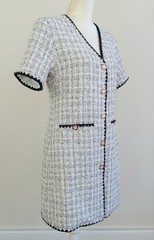 Medium POMANDER PLACE Lightweight &lsquo;French-Designer&rsquo; Preppy TWEED Josephine Dress