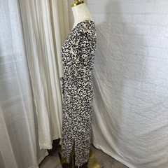 Ichi Women&rsquo;s Medium Ihmarrakech Midi Belted Dress Animal Print Boho