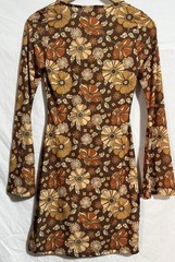 Unbranded Floral Flare Sleep Casual Bodycon Mini Dress Size slender 8-10