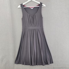 Boden Womens Dress Empire Waist Athletic Size 6 Petite Gray Knit Stretch Comfort