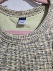 Old Navy Women’s Knit Maxi Dress M Beige Gray Heathered Round Neck Sleeveless