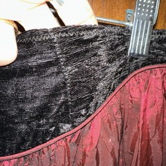 SCOTT MCCLINTOCK velvet Satin Baroque Regrncy Core Skirt Waist Small Med