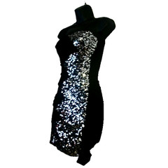 Little Black Dress Sequins by Deb Women&rsquo;s BodyCon Sheath Sexy Party Clubbing -S