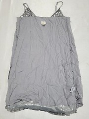 Women&rsquo;s XS Silver Sequin V-Neck Spaghetti Strap Dress by A New Day