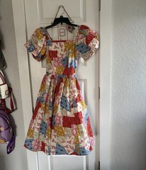 Womens Disney patchwork dress
